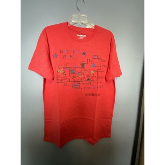 Men's XLarge  Home Alone Battle Plan Kevin McCallister Red T-Shirt - Picture 1 of 4